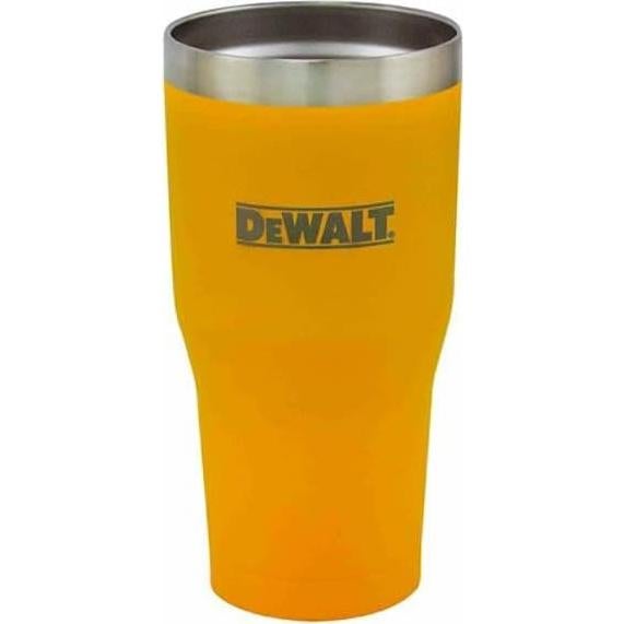 Vaso Térmico DEWALT 887 ml Amarillo Aislado Doble Pared