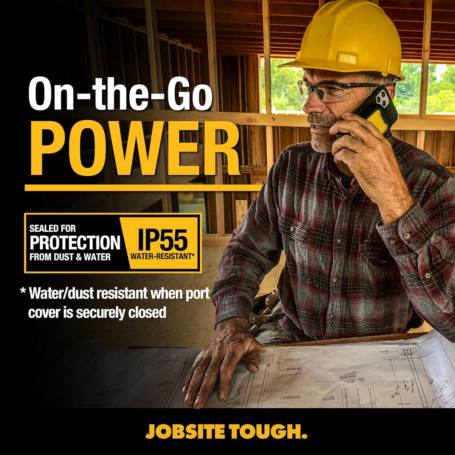 Batería Portátil Inalámbrica DEWALT 5000mAh Carga Rápida