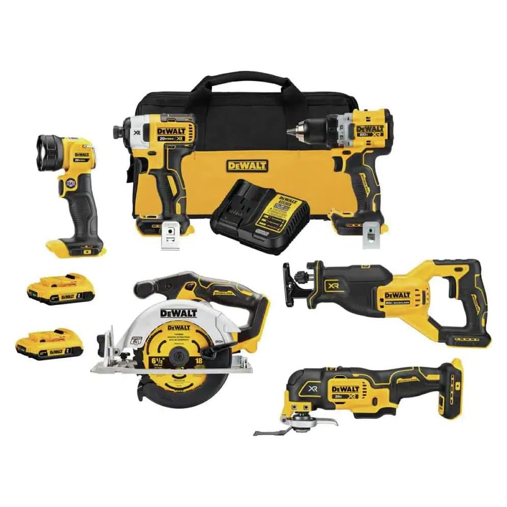 Kit Herramientas Inalámbricas DEWALT 20V MAX XR 6 Piezas