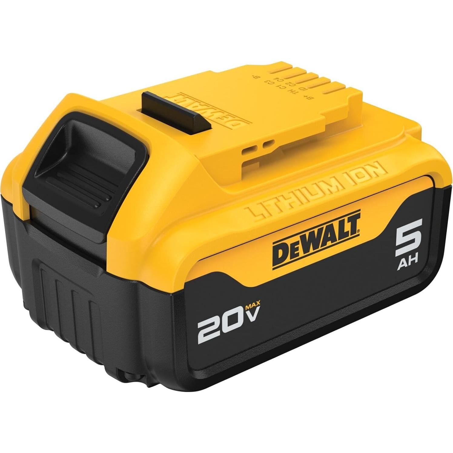 Batería DEWALT 20V MAX Litio-Ion 5.0Ah Kit 2 Baterías y Cargador