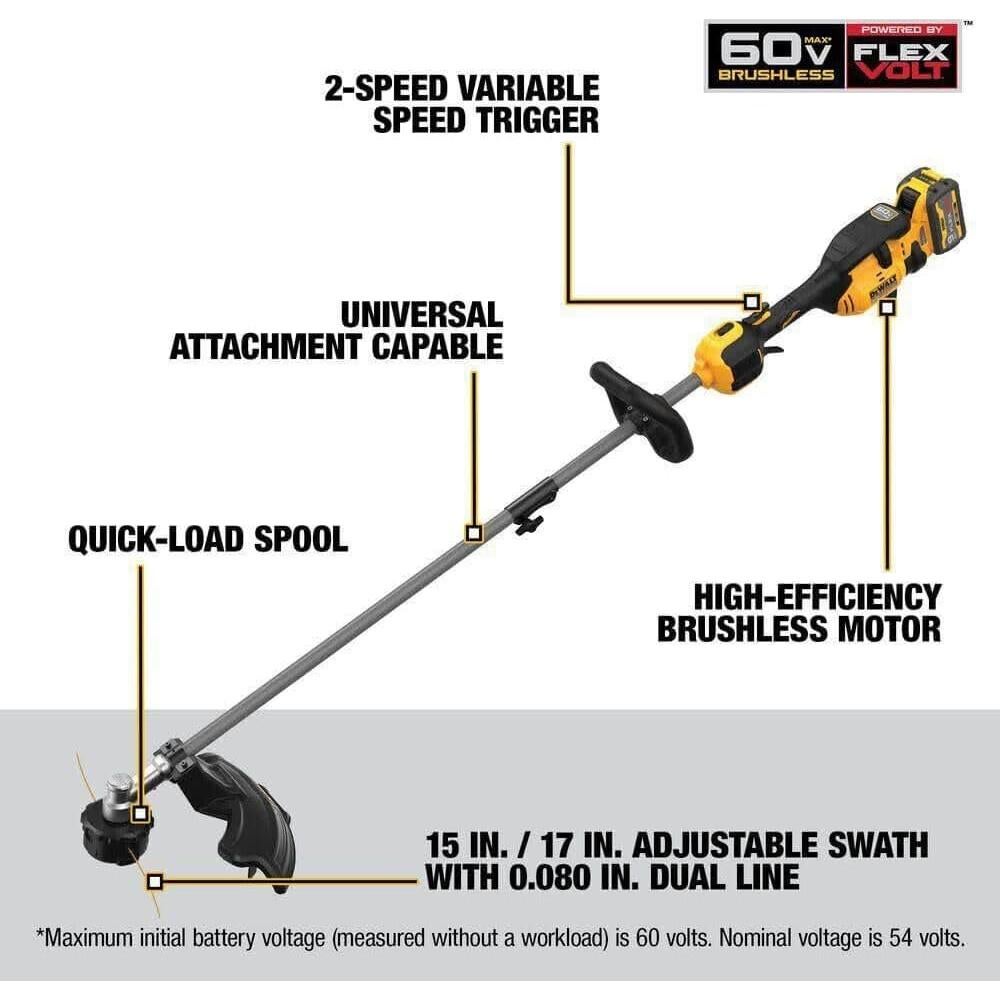 Kit de Combos DEWALT 60V MAX: Desmalezadora y Soplador