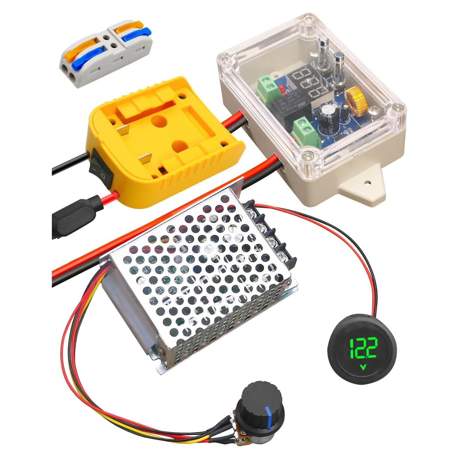 Adaptador de Batería Power Wheel DeWalt 18V 20V con Fusible