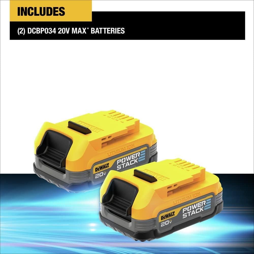 Batería DEWALT 20V MAX XR POWERSTACK 2 Piezas Compactas