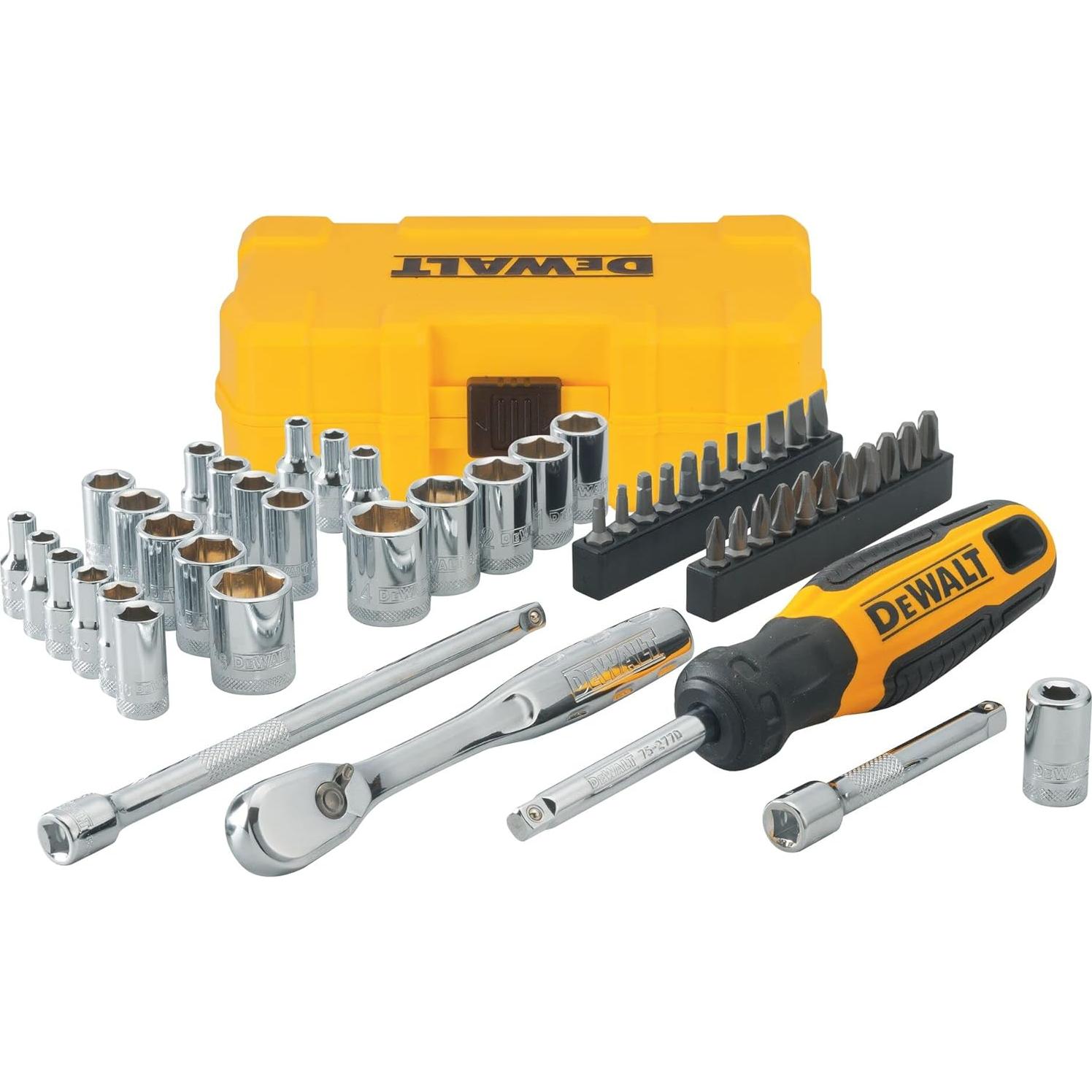 Juego de Herramientas Mecánicas DEWALT 50 Piezas 1/4" Drive
