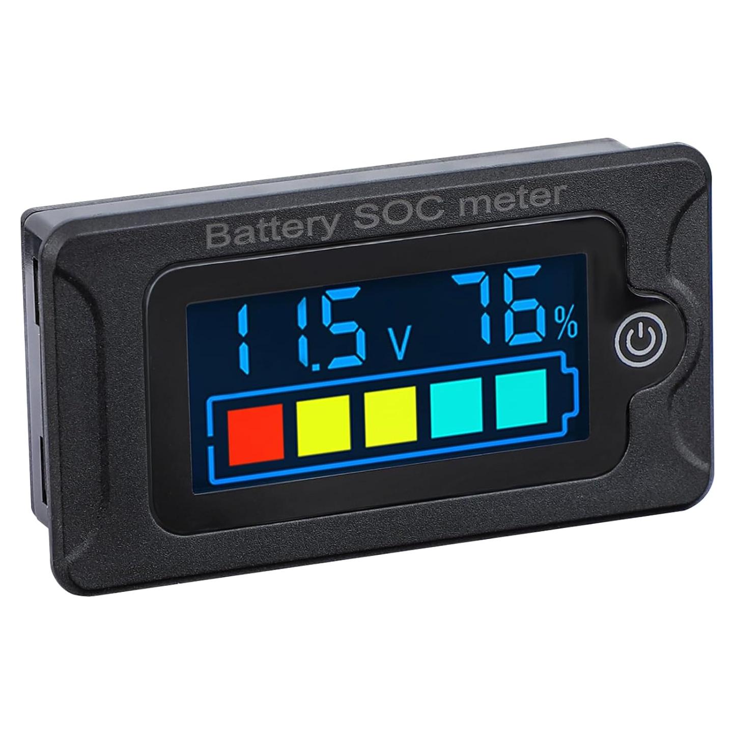 Medidor de Batería DROK 12V LCD para Batería de Litio