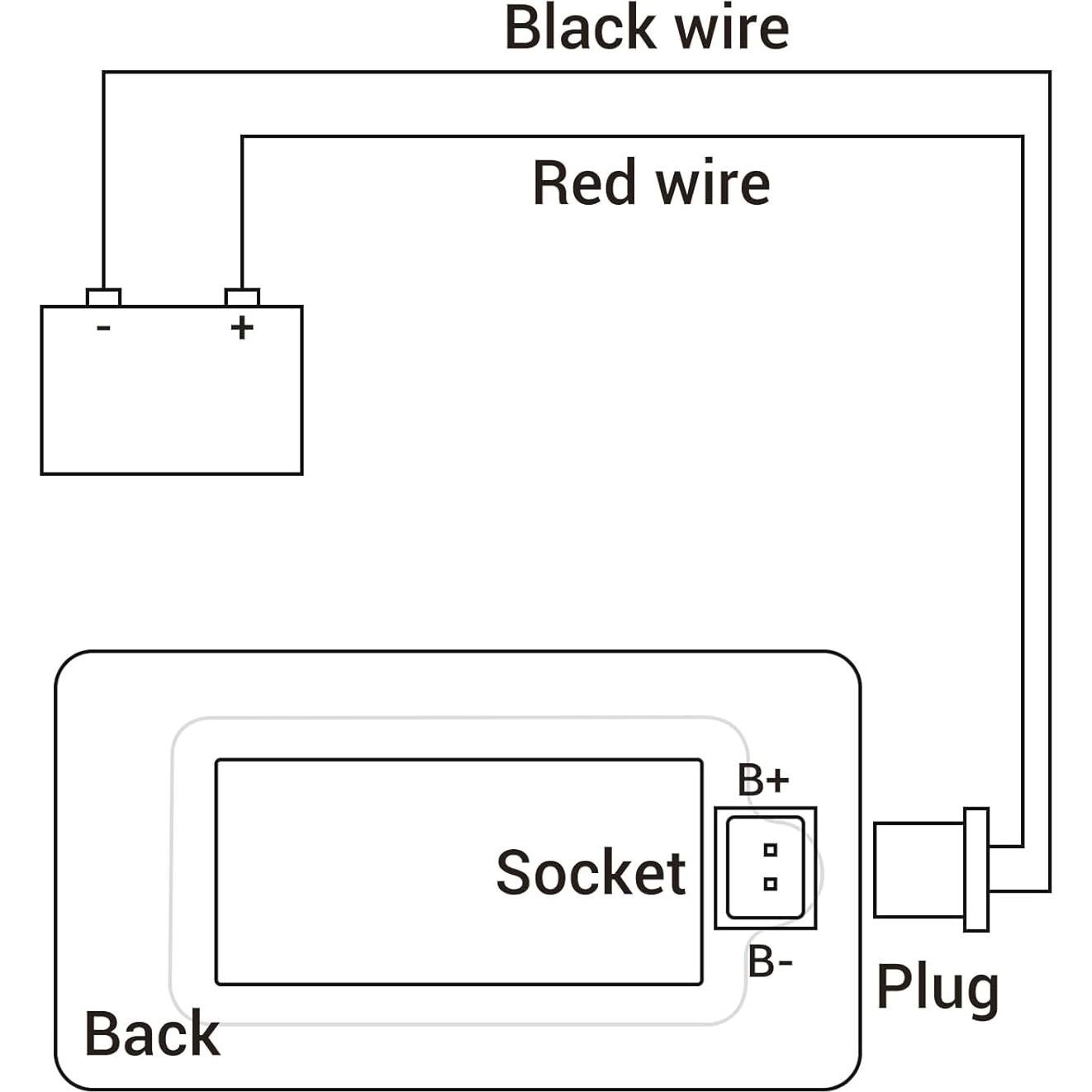Medidor de Batería DROK 12V LCD para Batería de Litio