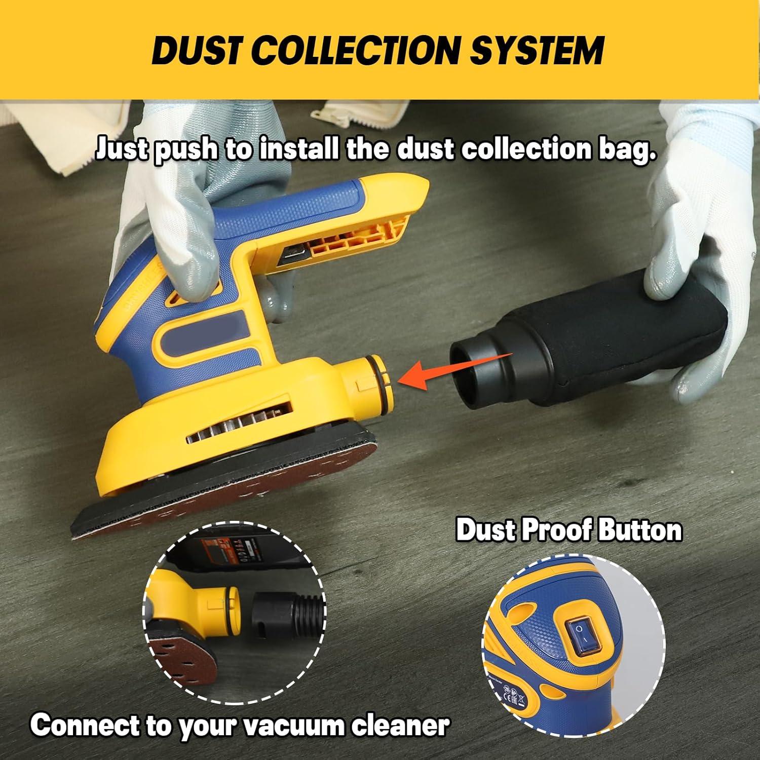 Lijadora Detallada Inalámbrica Mayoki 20V 1.9A con Accesorios