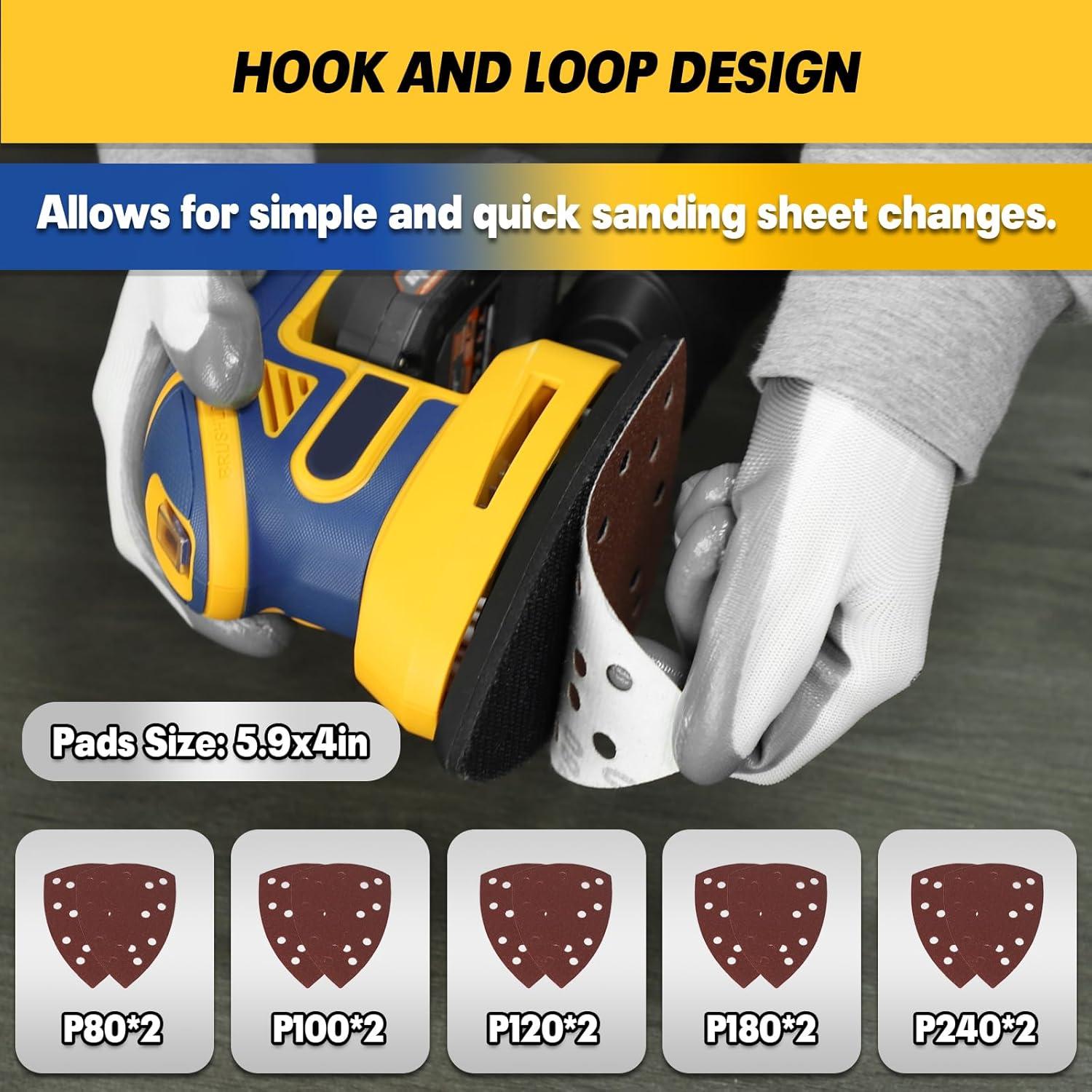 Lijadora Detallada Inalámbrica Mayoki 20V 1.9A con Accesorios