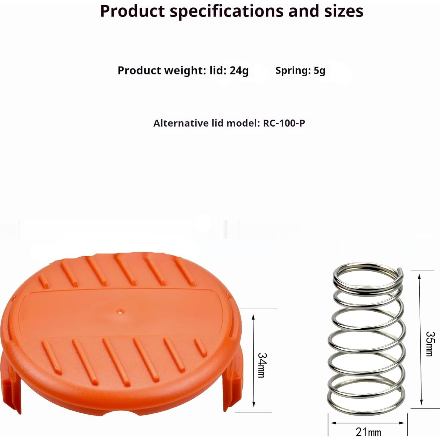 AF100 Replacement Spool for Black and Decker AF-100-3ZP, 30-Foot, 0.065-Inch Trimmer Line Replacement, Compatible with GH900, GH600, GH610 String Trimmers