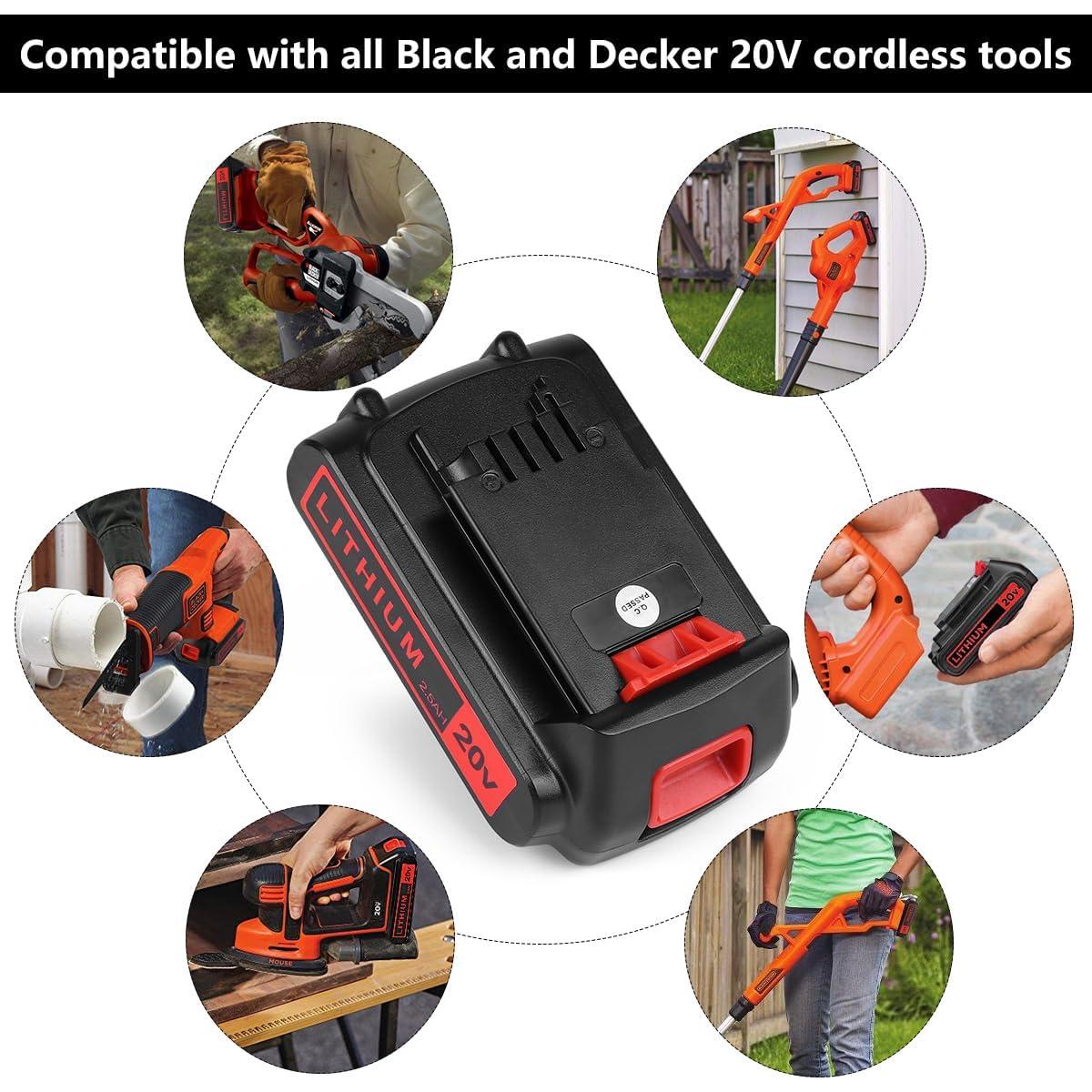 Batería de Litio 20V 2.5Ah KINGTIANLE para Black & Decker