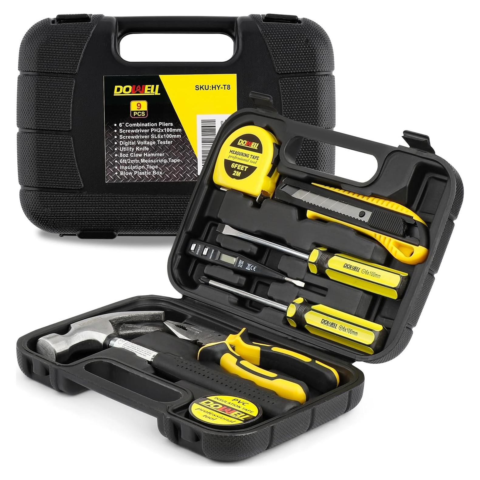 Juego de herramientas DOWELL 9 piezas para el hogar