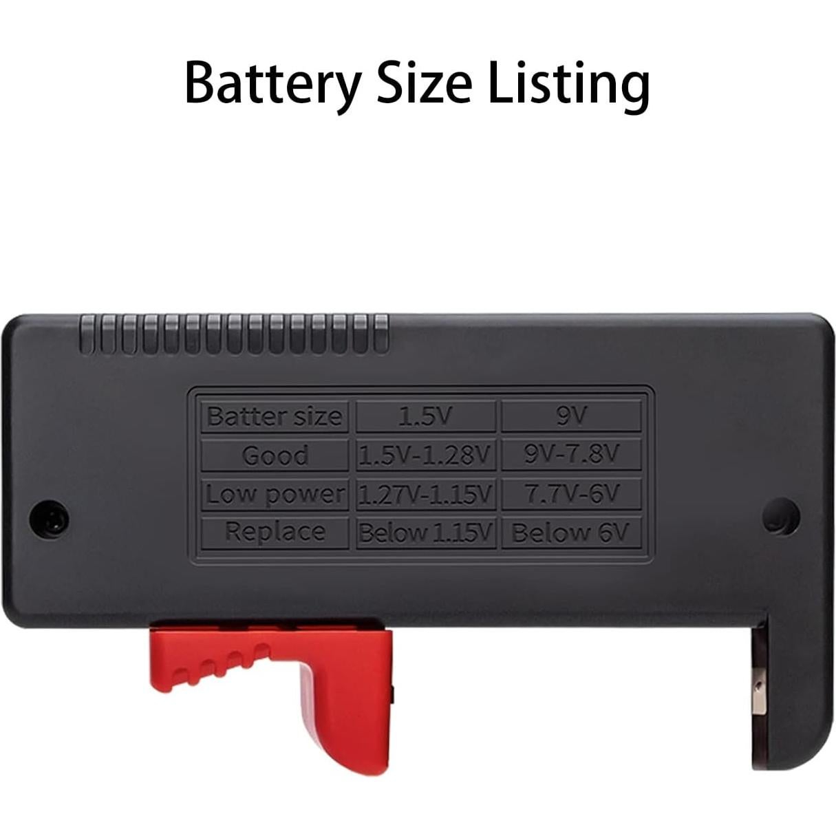 Probador de Baterías ZUFECY BT-168 Compacto 1.5V 9V