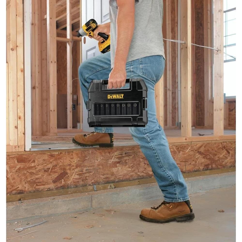 Juego de Enchufes de Impacto DEWALT 10 Piezas 1/2"