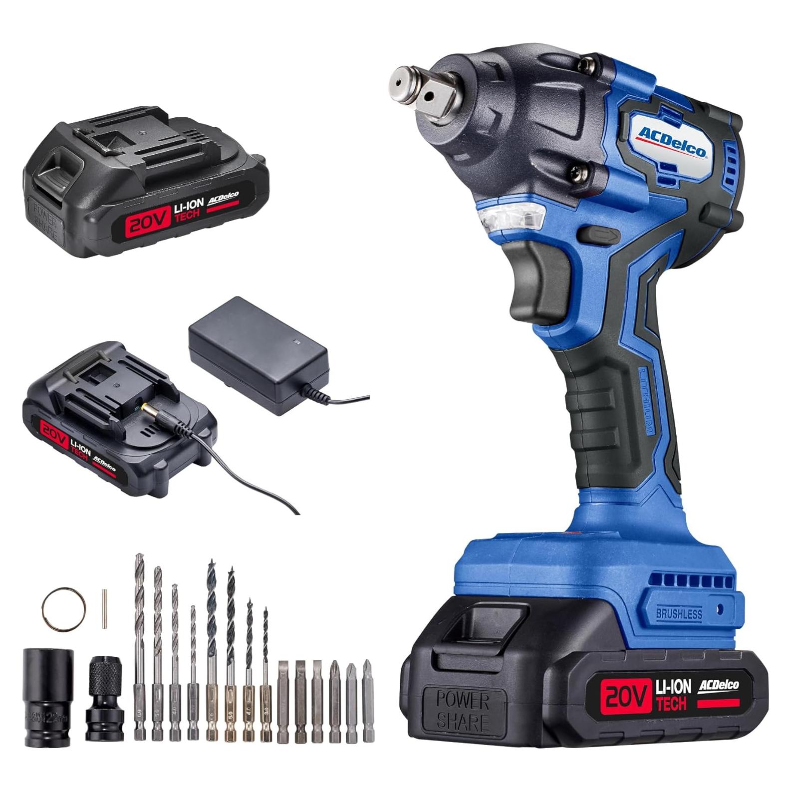 Llave de Impacto ACDelco ARI20132P 20V 350Nm Inalámbrica