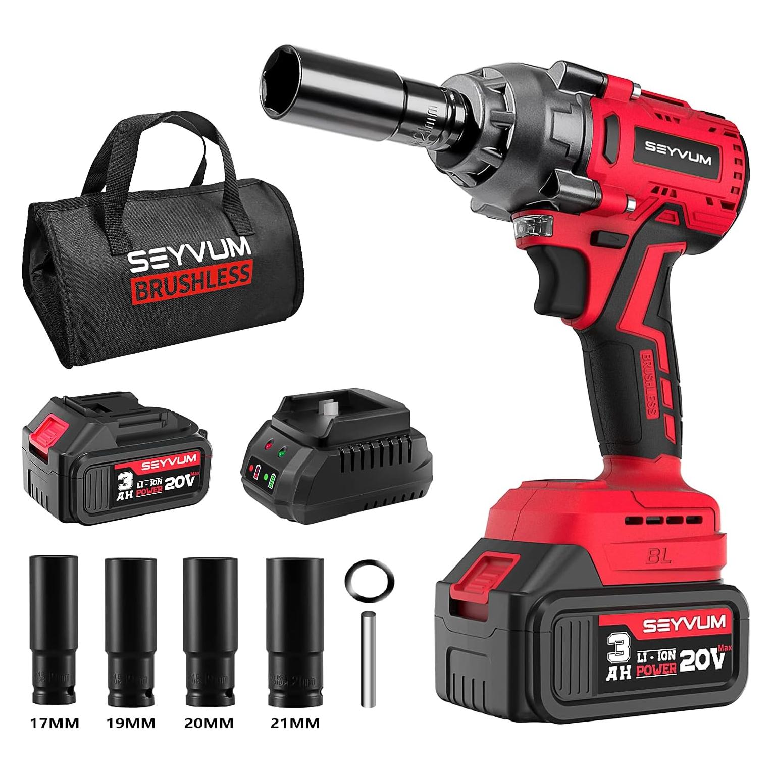 Llave de Impacto SEYVUM 20V 320 Nm Inalámbrica con Batería