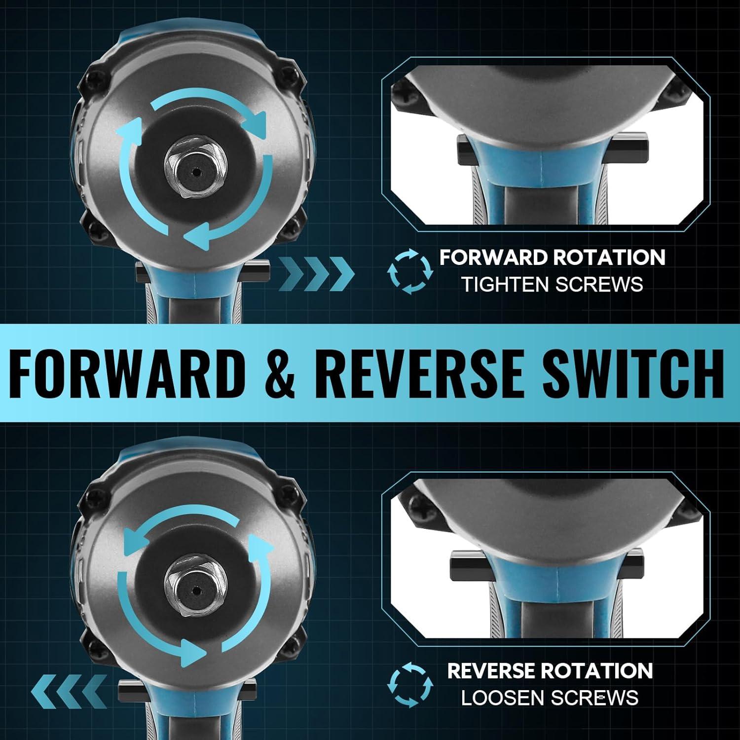 Llave de Impacto Inalámbrica SPICIMOMO 1200Nm 21V 4Ah