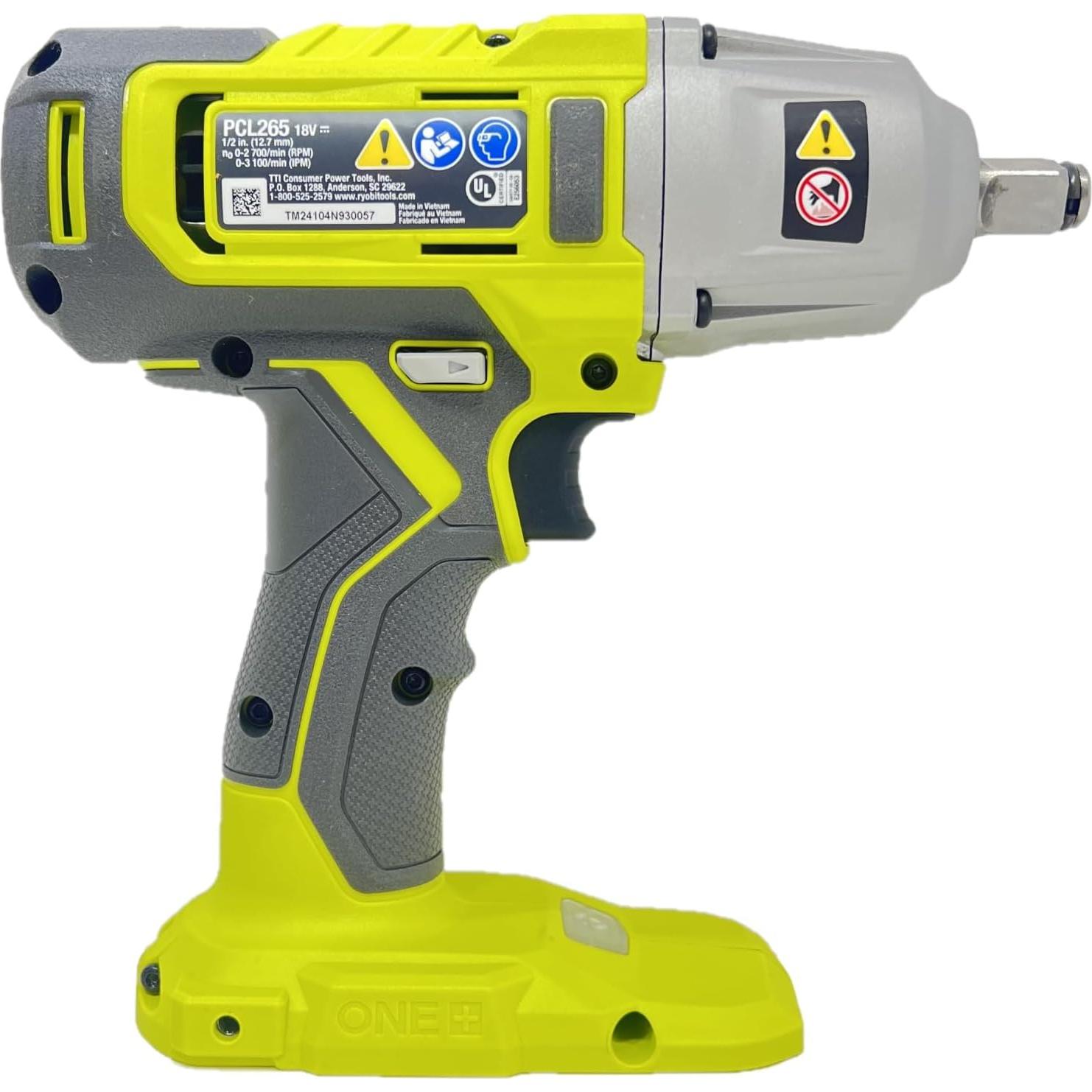 Llave de Impacto Inalámbrica Ryobi PCL265 18V 508 Nm