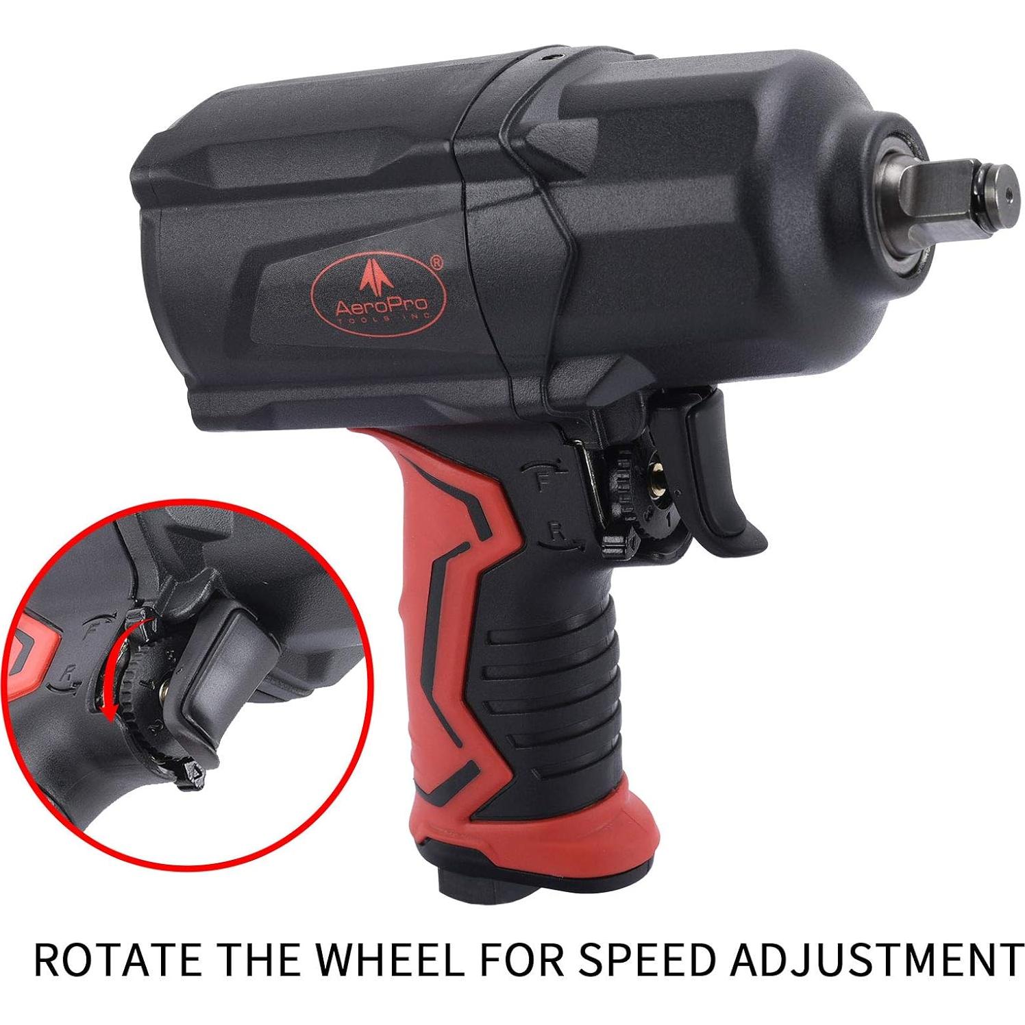 Llave de Impacto Neumática AEROPRO A301 1/2" 1200 Nm 7000 RPM