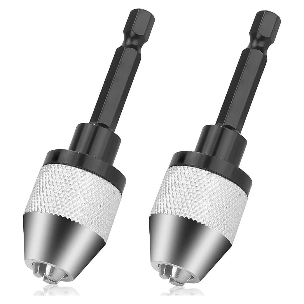 Adaptadores de Broca Sin Llave Fixinus 2 Piezas 0.3-6.5mm