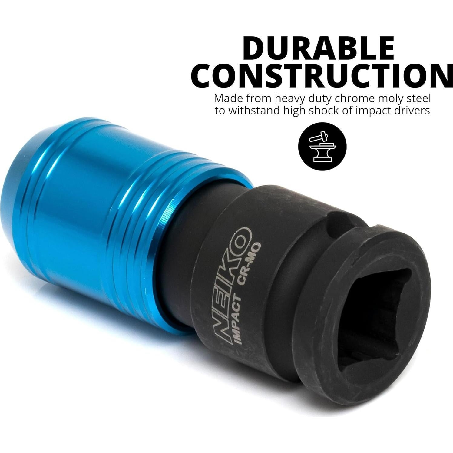 Adaptador de impacto NEIKO 30285A 3/8" a 1/4" hexagonal