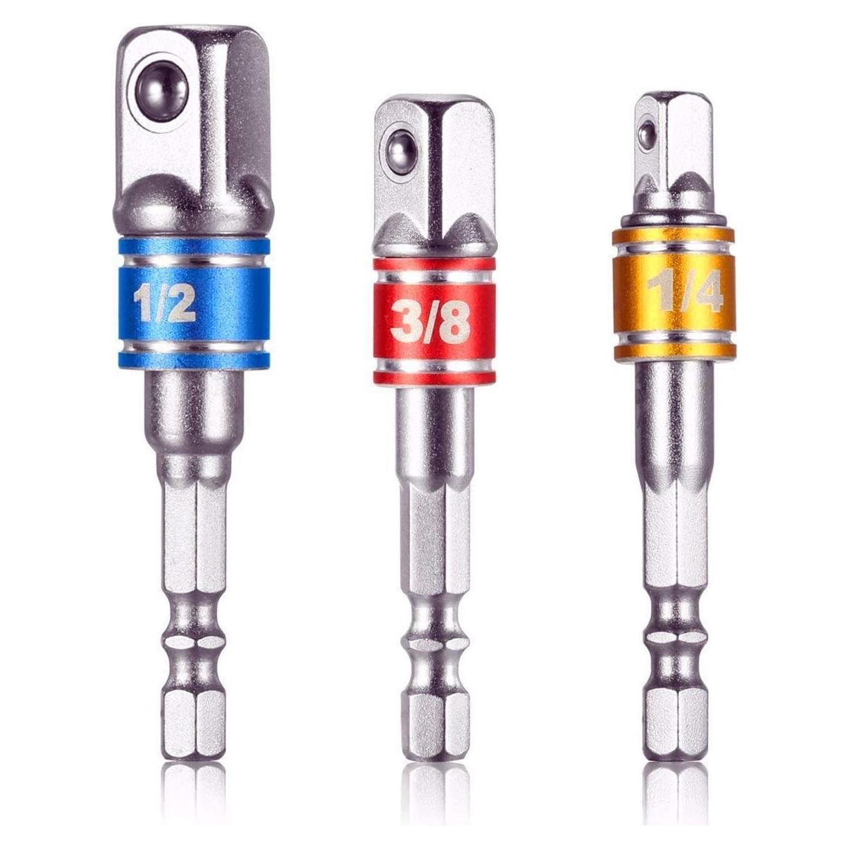 Juego de Adaptadores CIGOTU 3 Piezas para Taladro