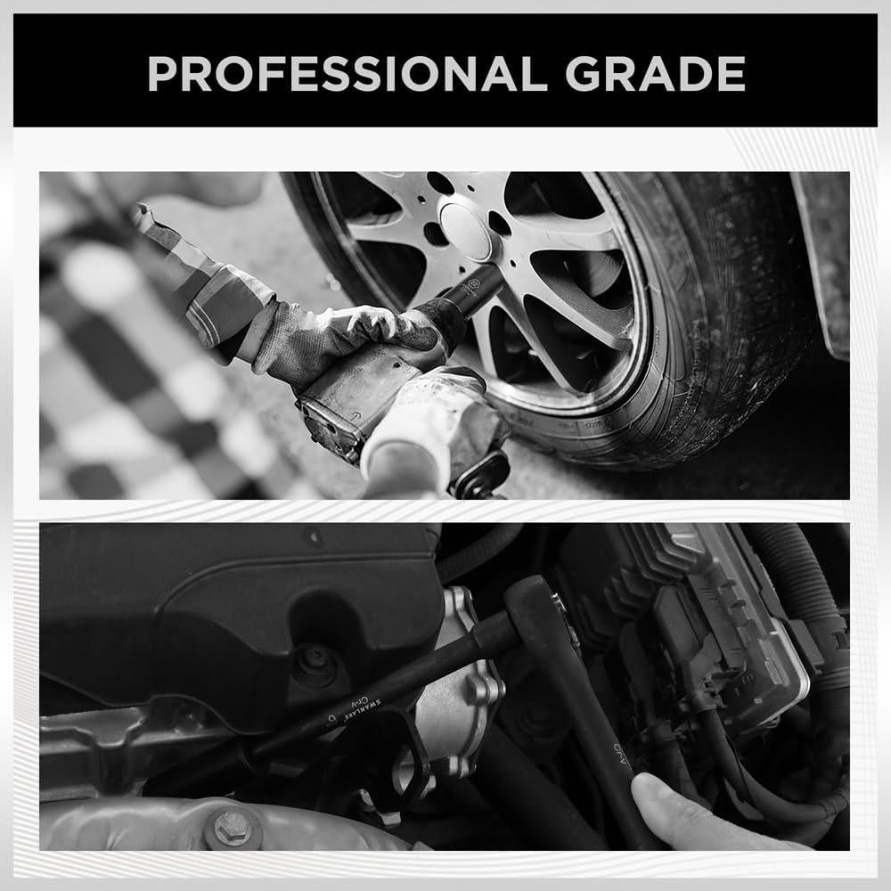 Juego de Enchufes de Impacto SWANLAKE 50 Piezas 3/8" Drive