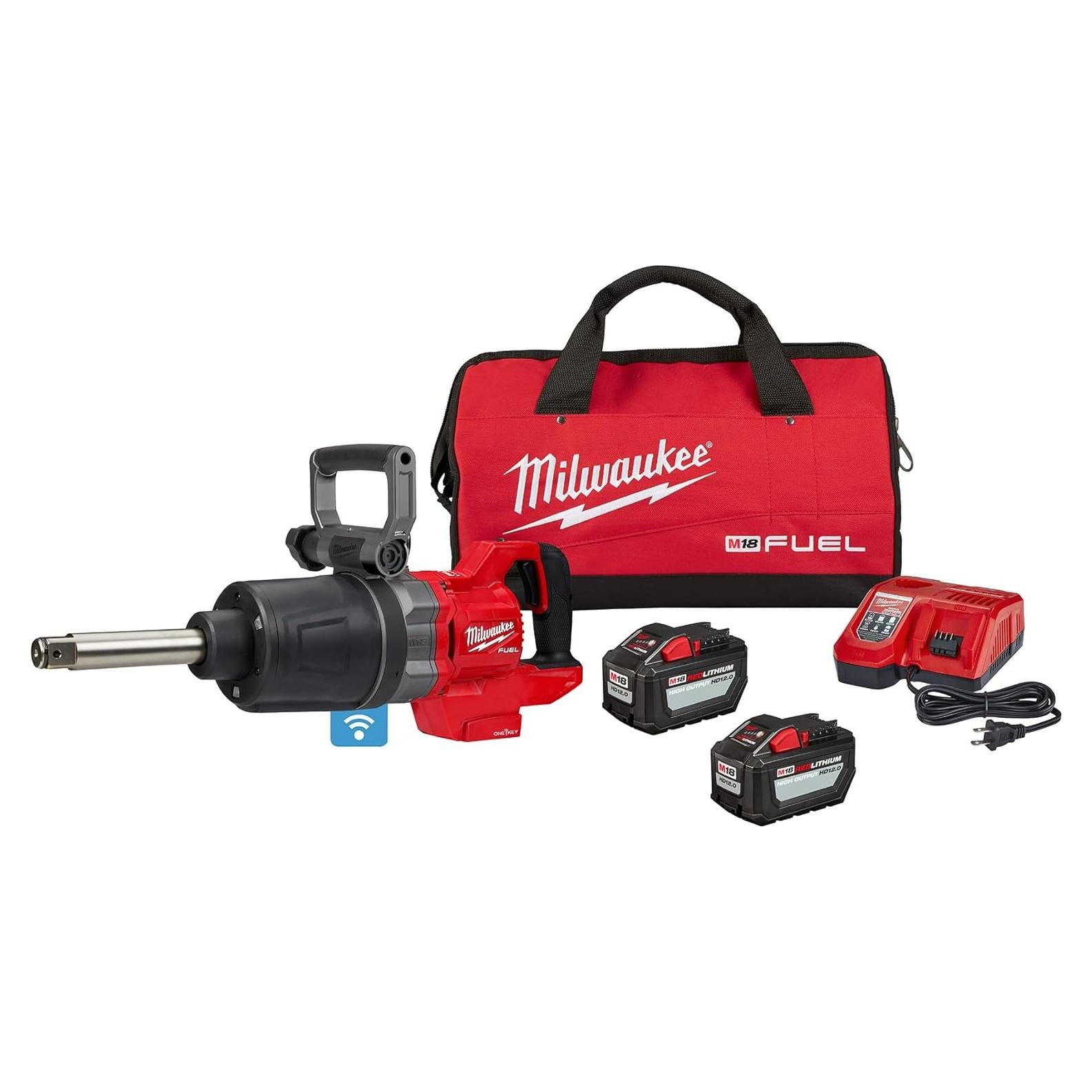 Llave de Impacto Milwaukee M18 FUEL 1" 2700 Nm Kit 12 Ah