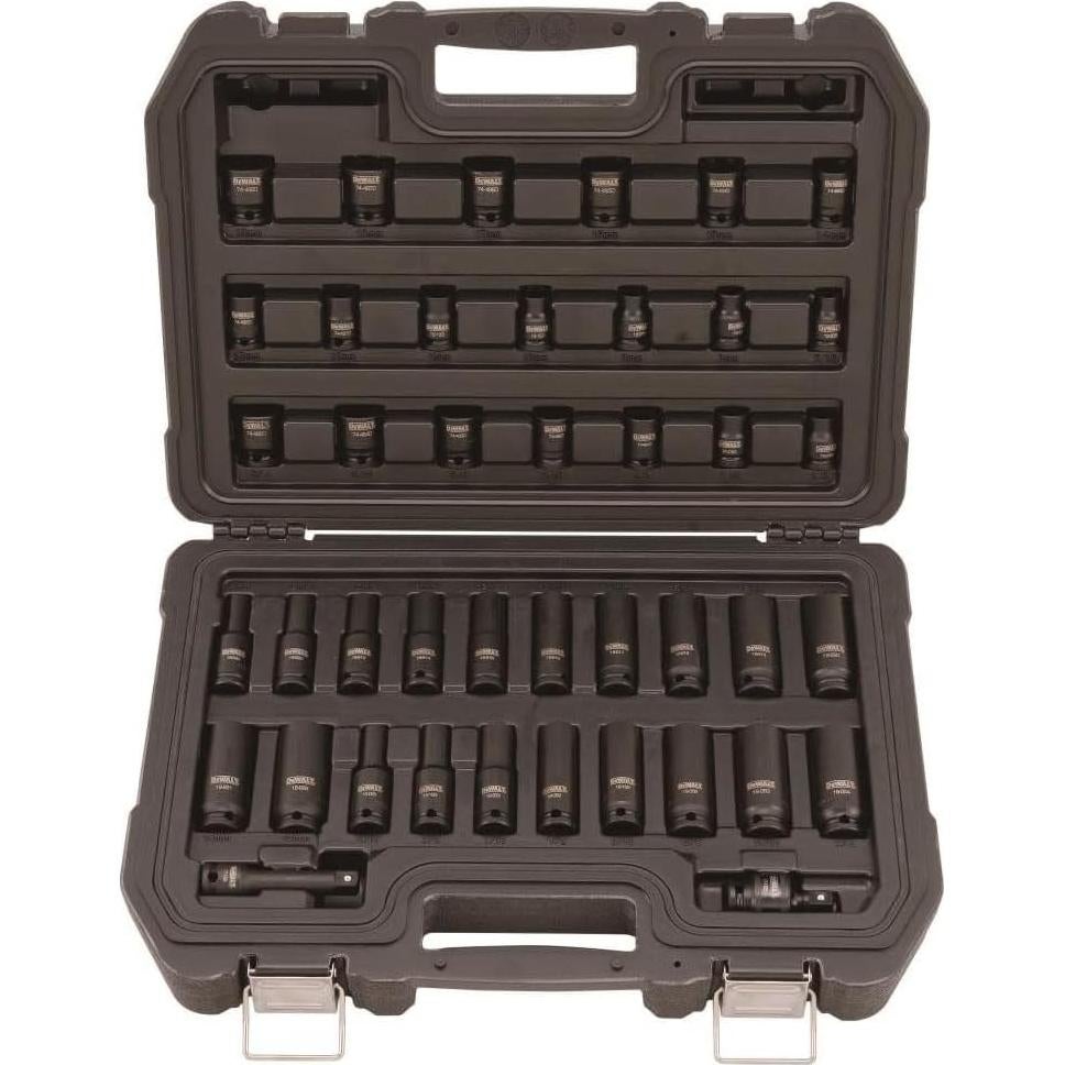 Juego de Enchufes de Impacto DEWALT 3/8" 42 Piezas