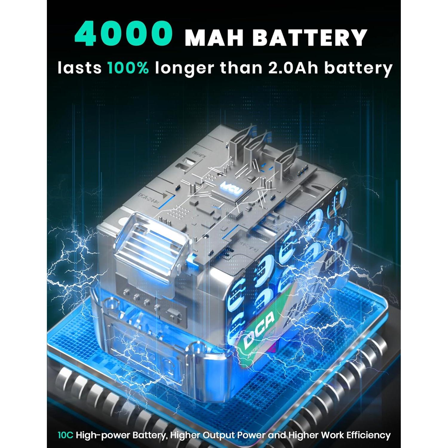 Llave de impacto DCA 20V 1/2" 235 Nm 4 modos y batería