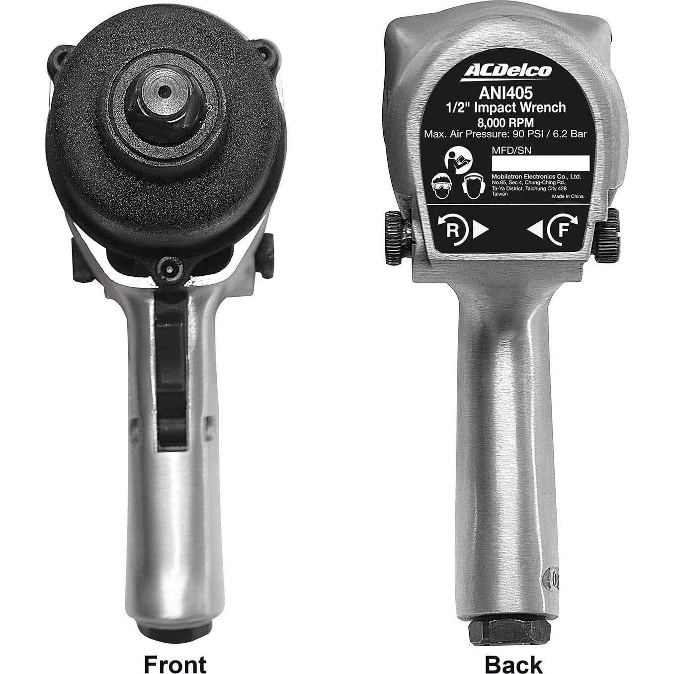 Martillo Neumático ACDelco ANI405A 1/2" 500 Nm 5 Velocidades