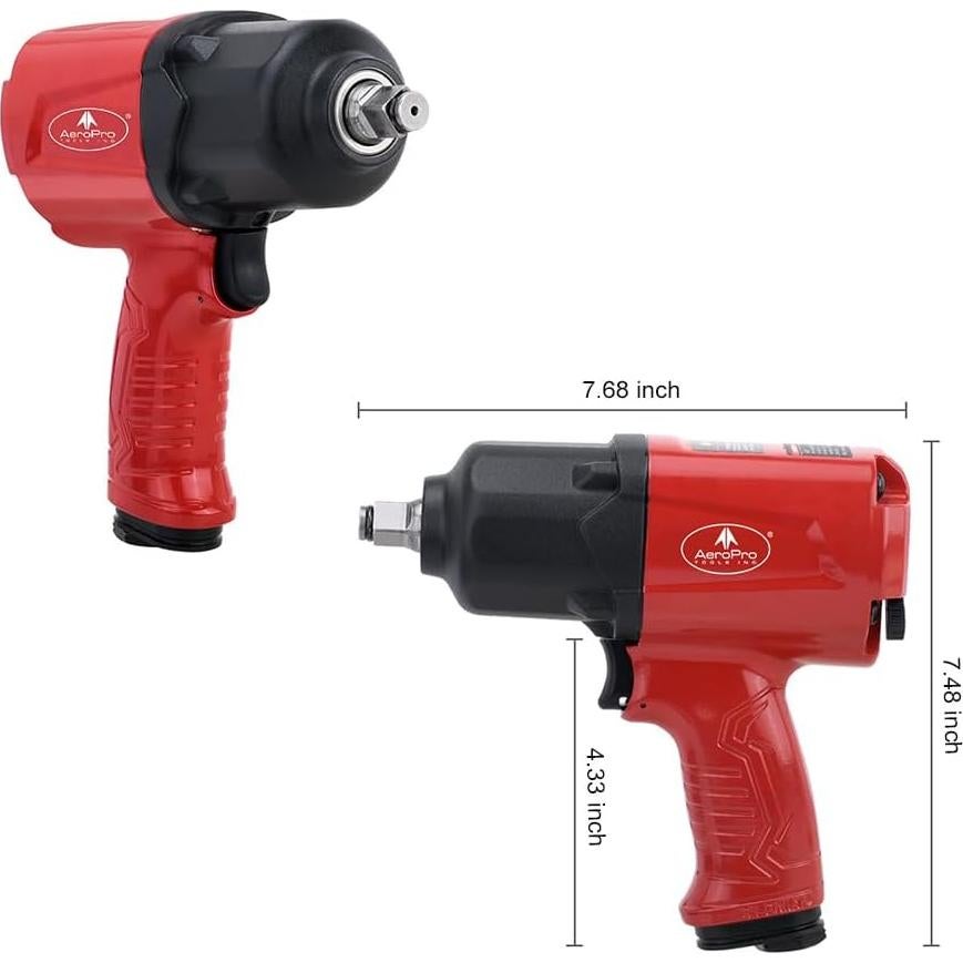Llave de Impacto Neumática AEROPRO A398 1/2" 1000 Nm