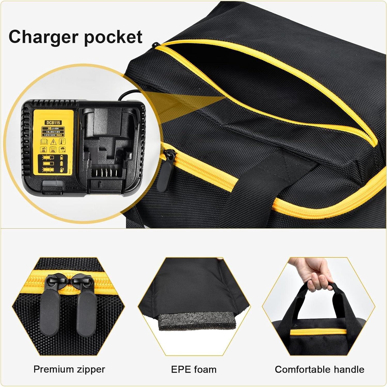 Bolsa de herramientas Tanmqin para llave de impacto 1/2"