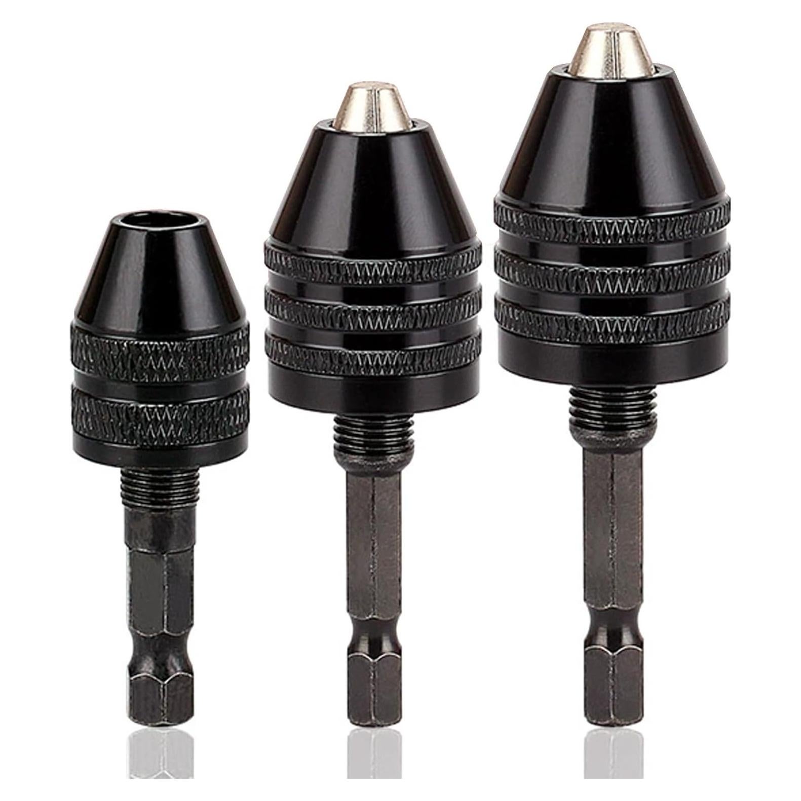 Adaptador Chuck Sin Llave Resze 3 Piezas 0.3-8mm