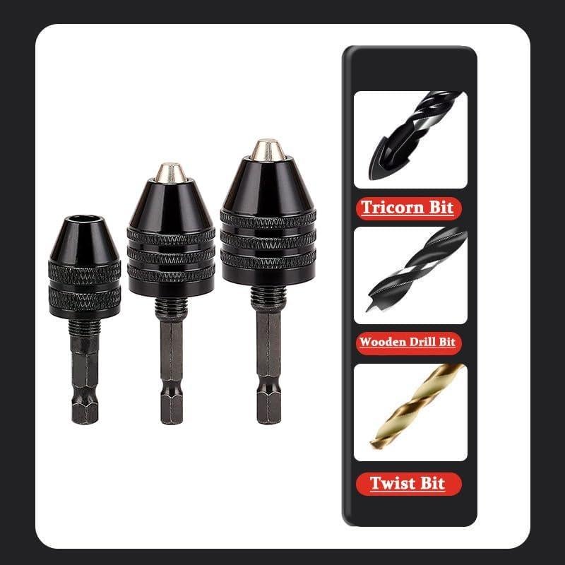 Adaptador Chuck Sin Llave Resze 3 Piezas 0.3-8mm