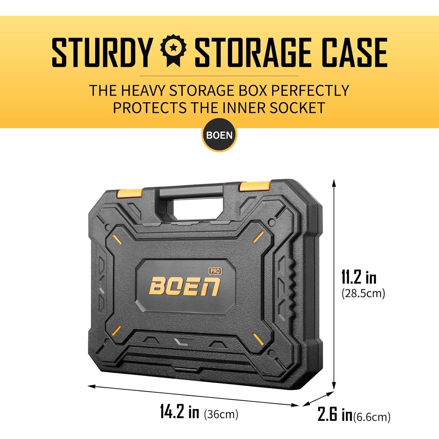 Conjunto de Enchufes de Impacto BOEN 21 Piezas 10-24mm