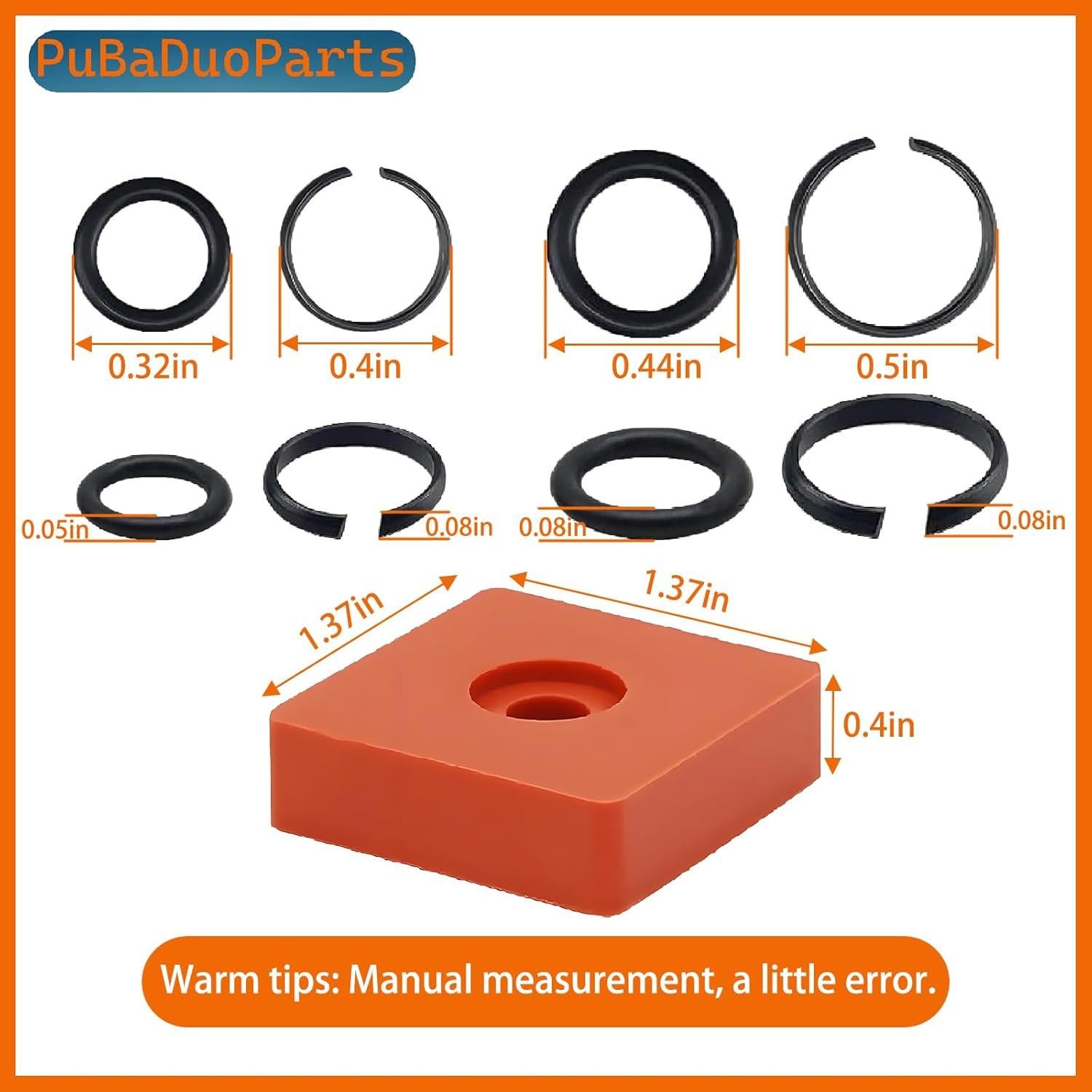 Kit de Anillos de Retención Milwaukee 3/8" y 1/2" 20 Piezas