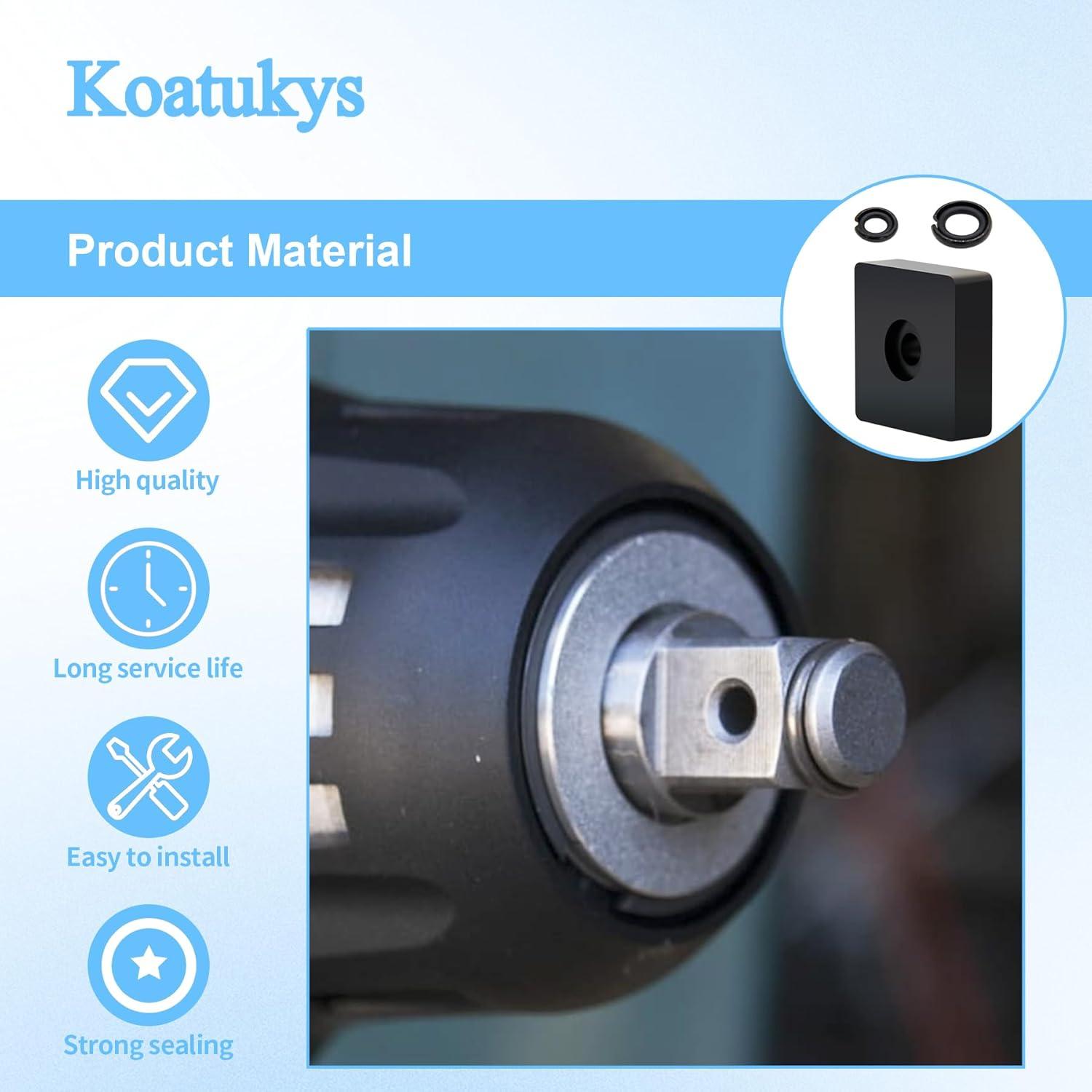 6 Juegos Anillos de Retención Koatukys 3/8" y 1/2" Neumática