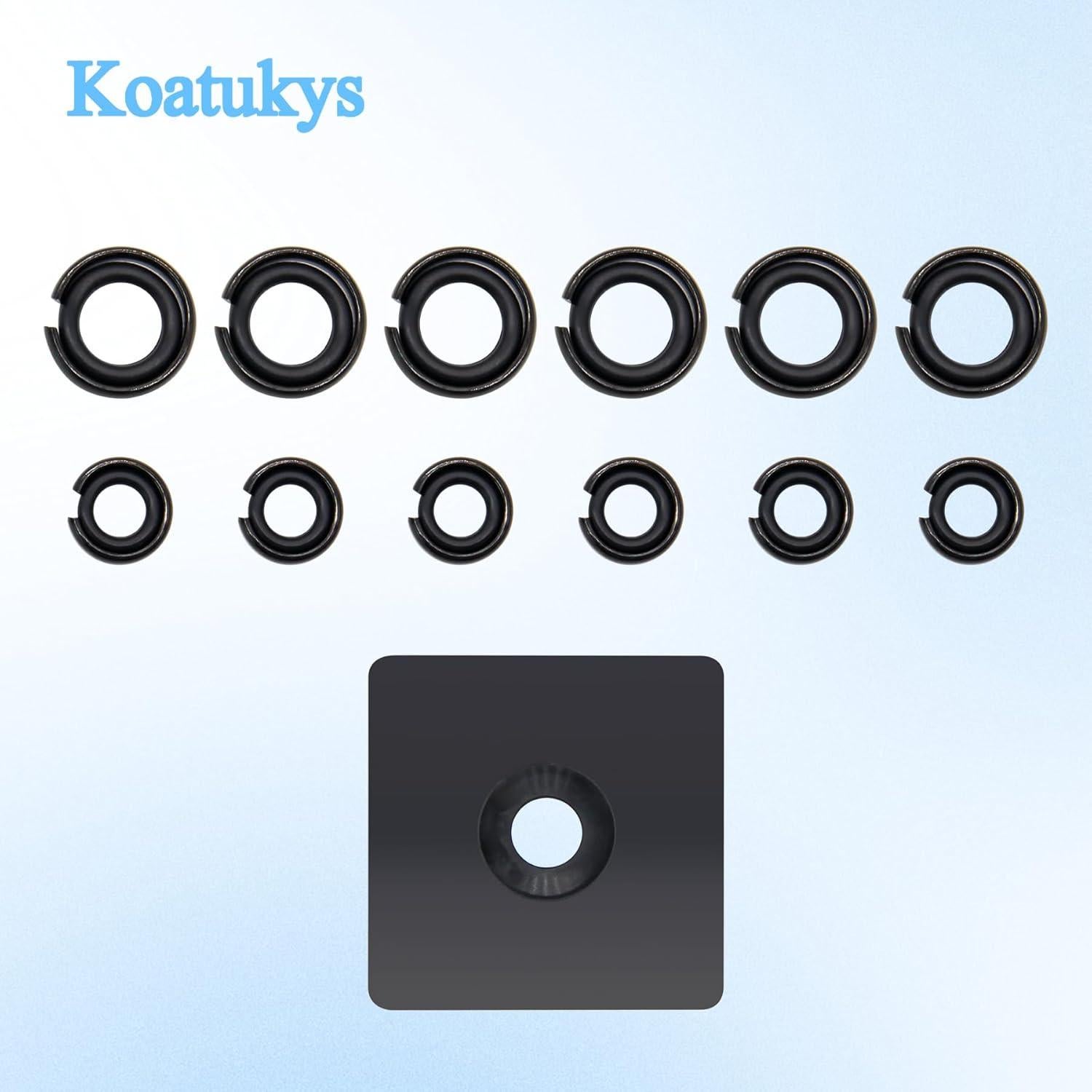 6 Juegos Anillos de Retención Koatukys 3/8" y 1/2" Neumática