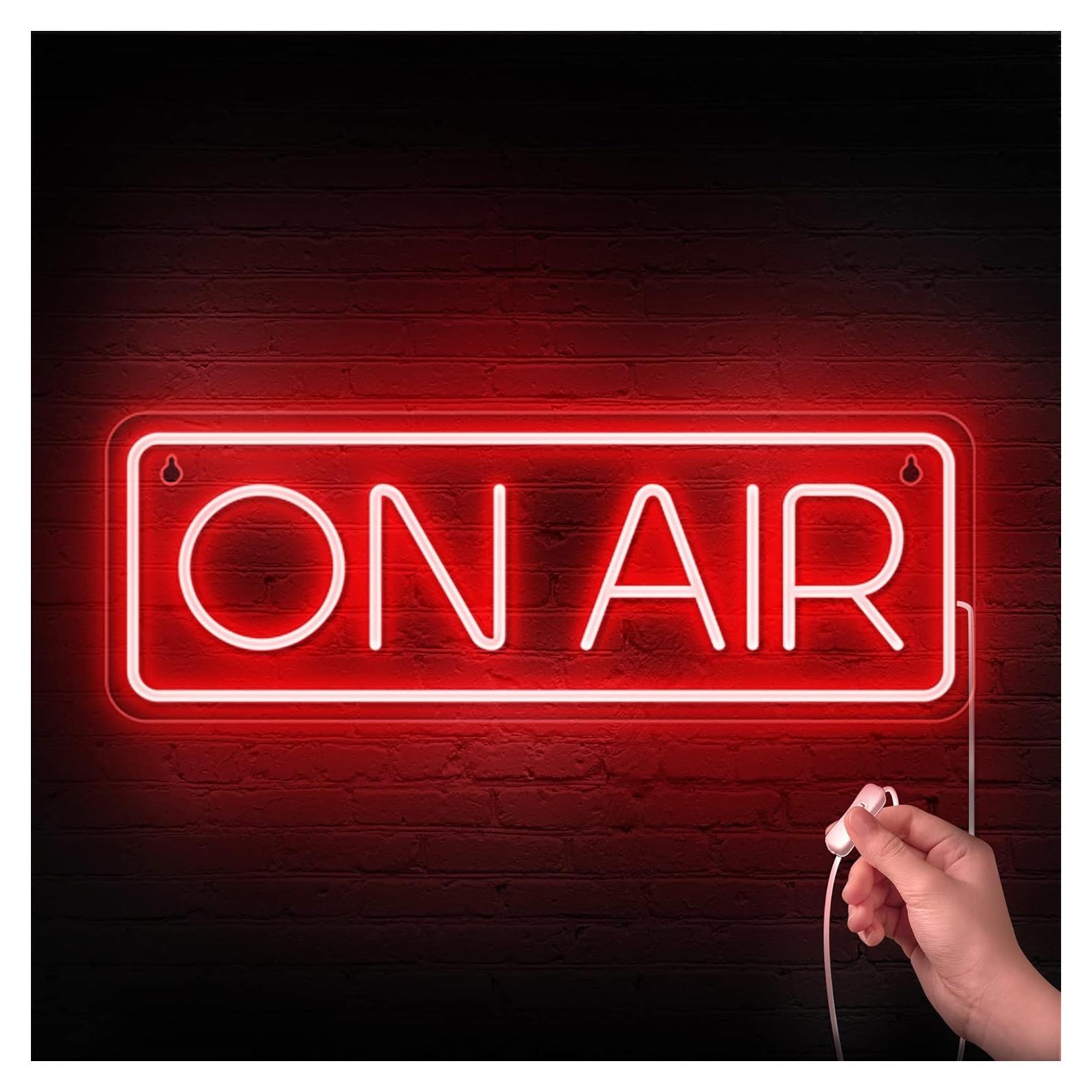 Cartel de Neón ON AIR Leburry 41.9x15.2cm LED USB