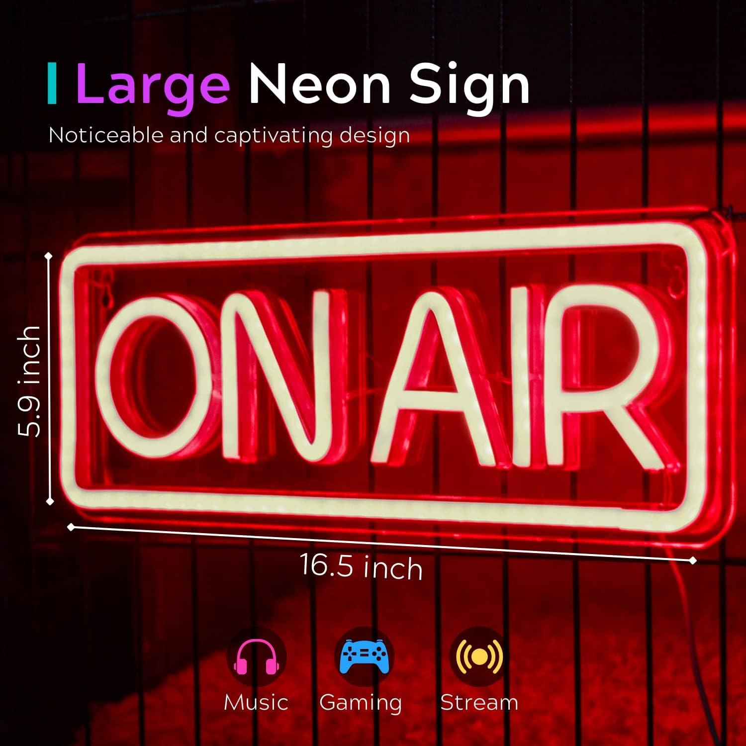 Cartel de Neón ON AIR Leburry 41.9x15.2cm LED USB