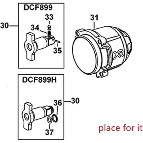 Yunque de Reemplazo KIMGU N415874 para DeWALT DCF899