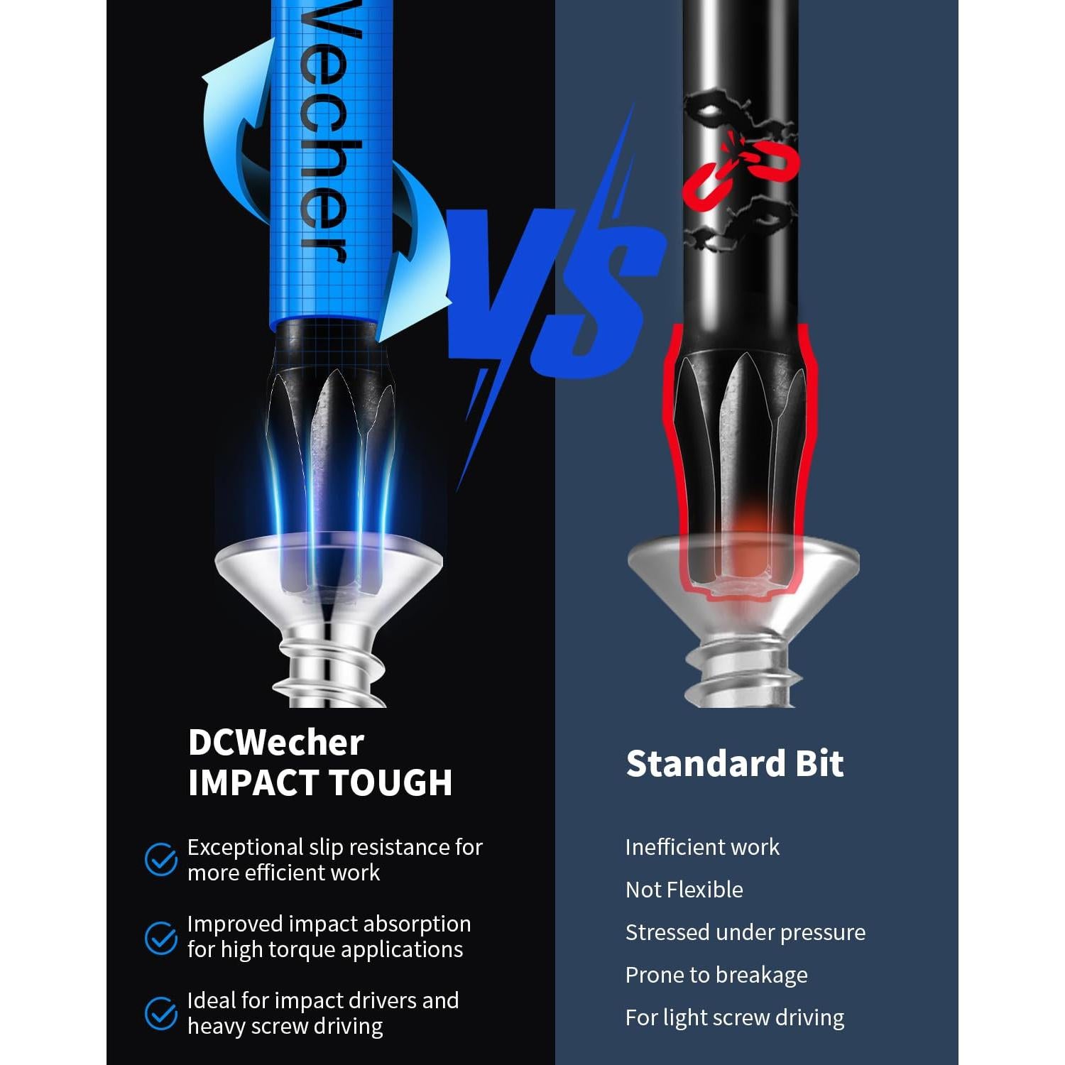 Paquete 10 Puntas Torx T20 5,08 cm Acero S2 Magnéticas