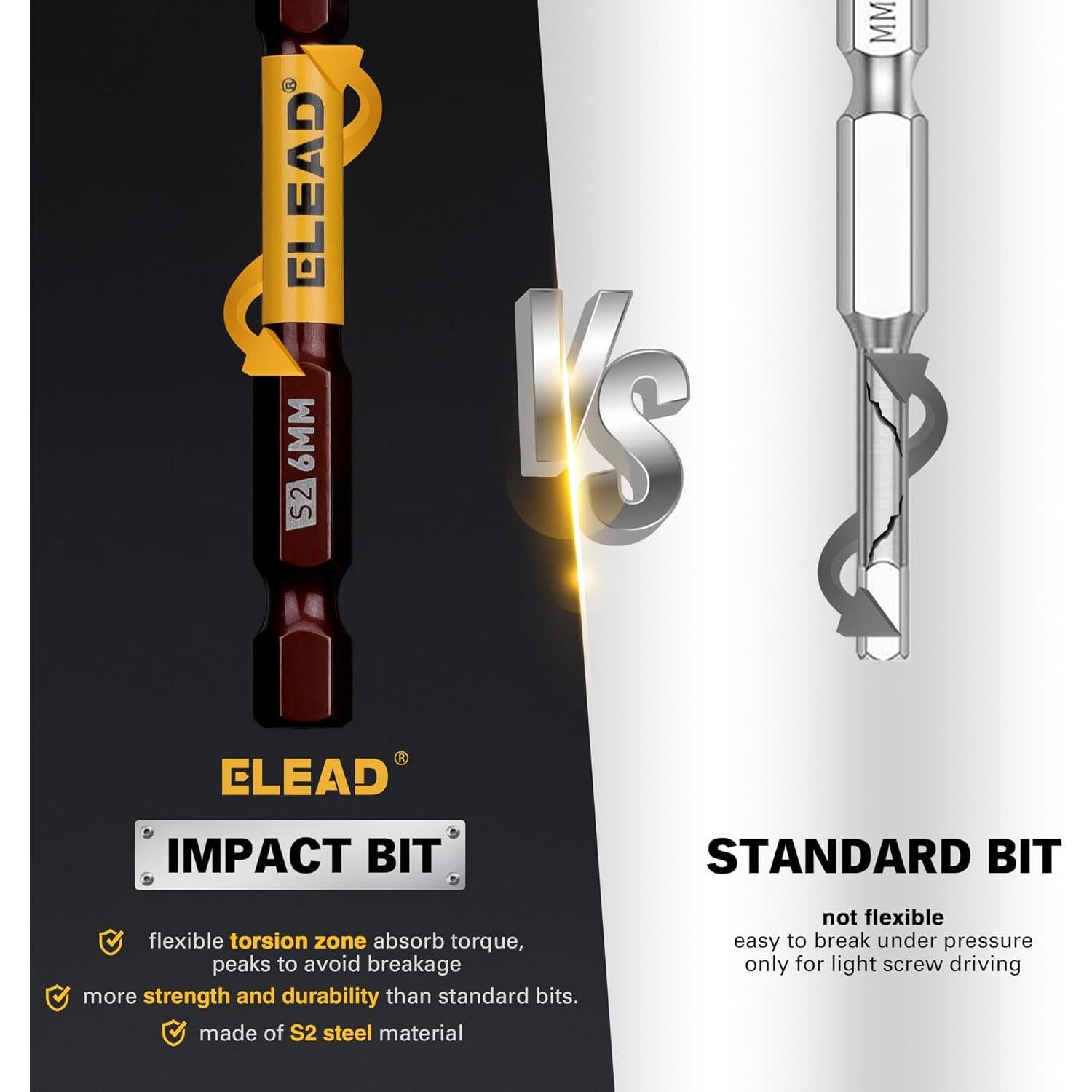 Juego de Brocas Hexagonales Allen ELEAD 21PCS Métrico y SAE