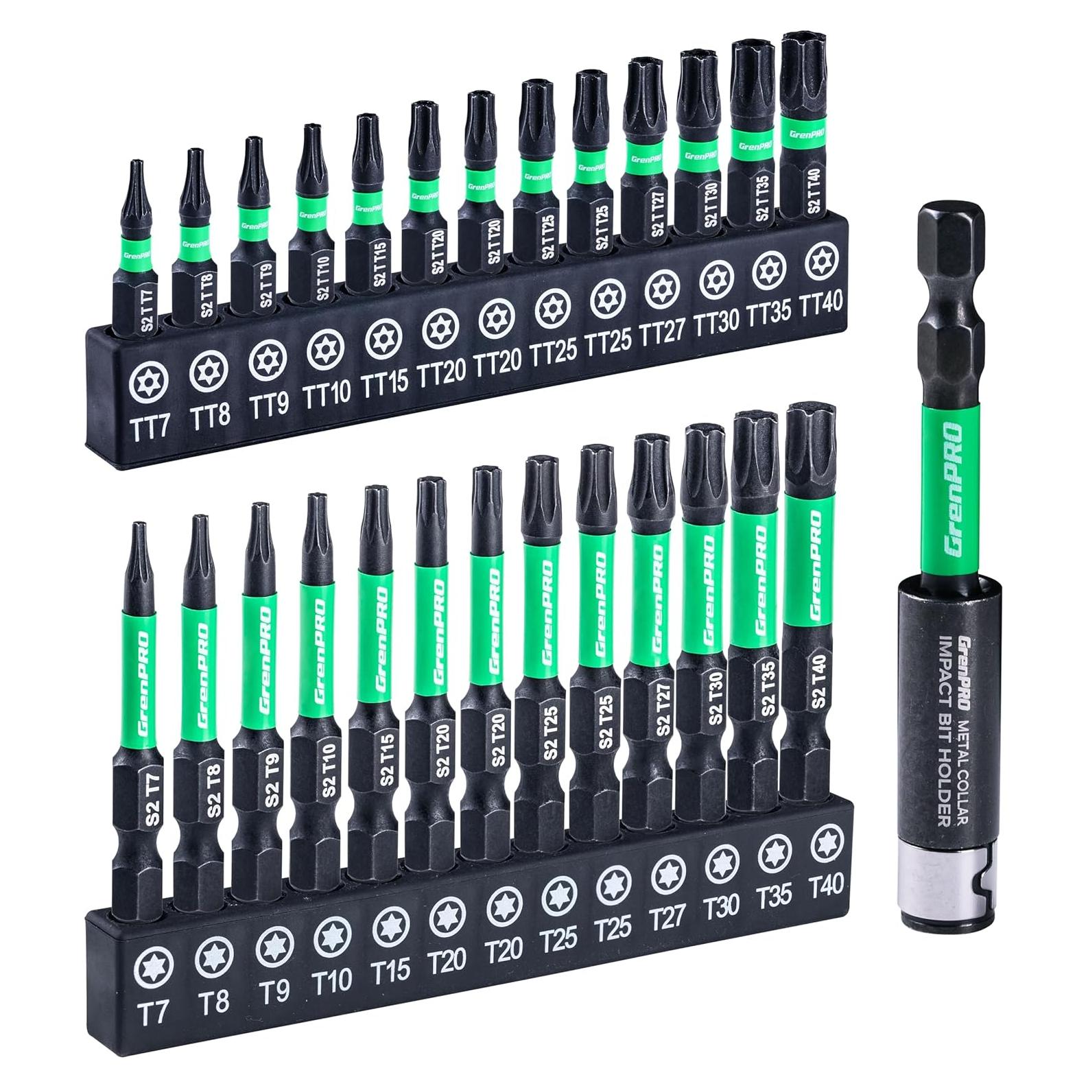 Juego de Puntas Torx 27pcs GRENPRO S2 para Taladro