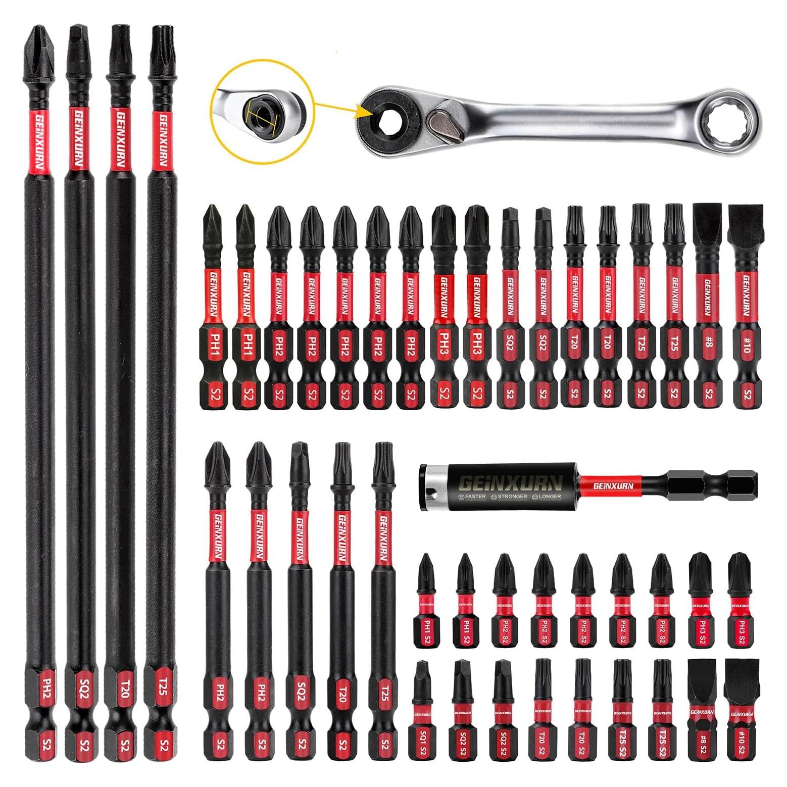 Conjunto de Puntas de Destornillador GEINXURN 46 Piezas