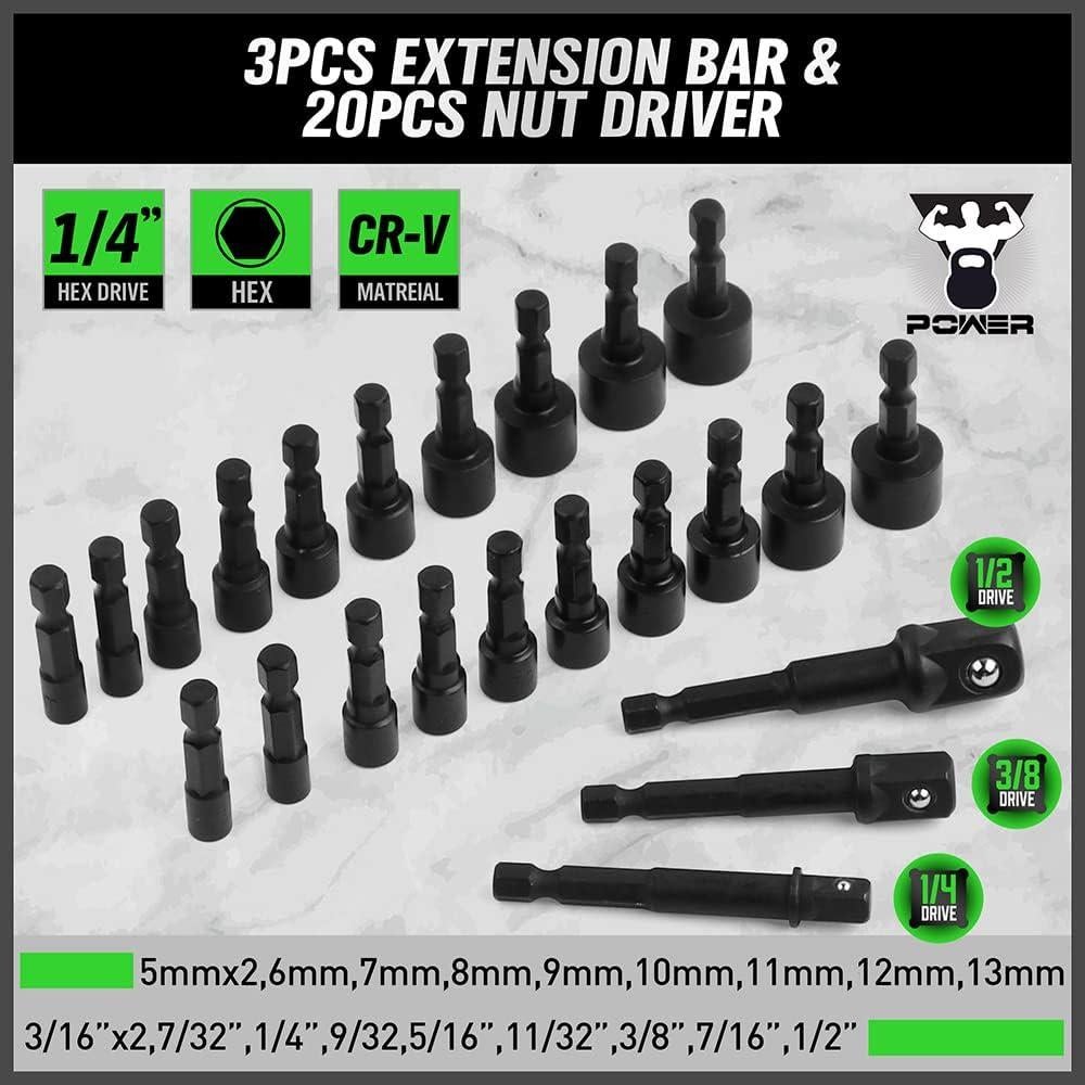 Juego de Puntas de Destornillador SWANLAKE 232PCS Acero CR-V