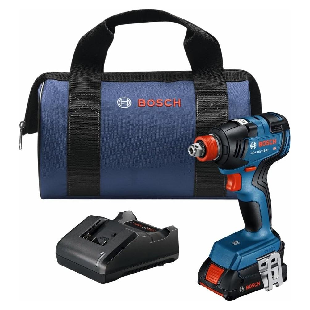 Conductor de Impacto Bosch GDX18V-1800 18V 1/4 y 1/2 Pulgadas