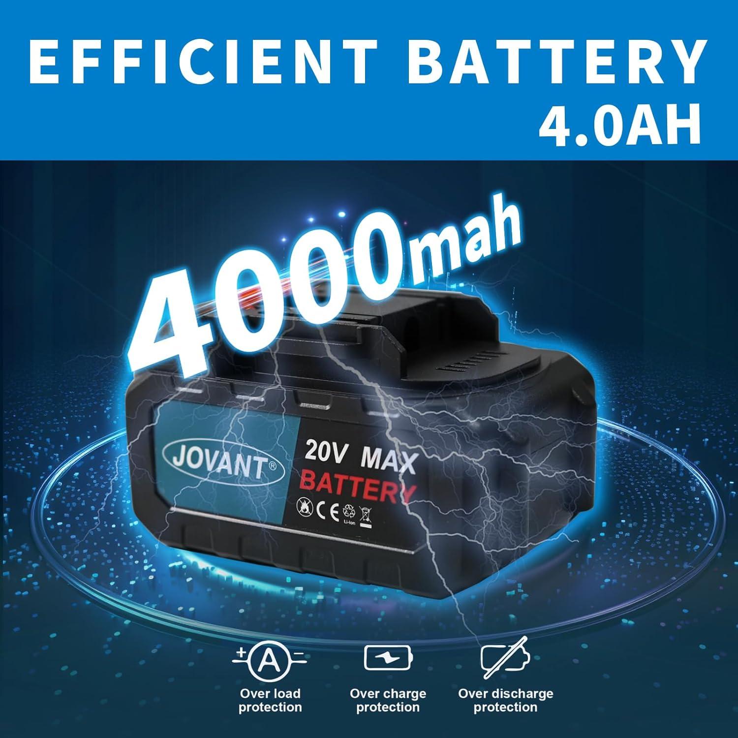 Llave de Impacto Inalámbrica JOVANT 20V 2000N.m 6 Velocidades