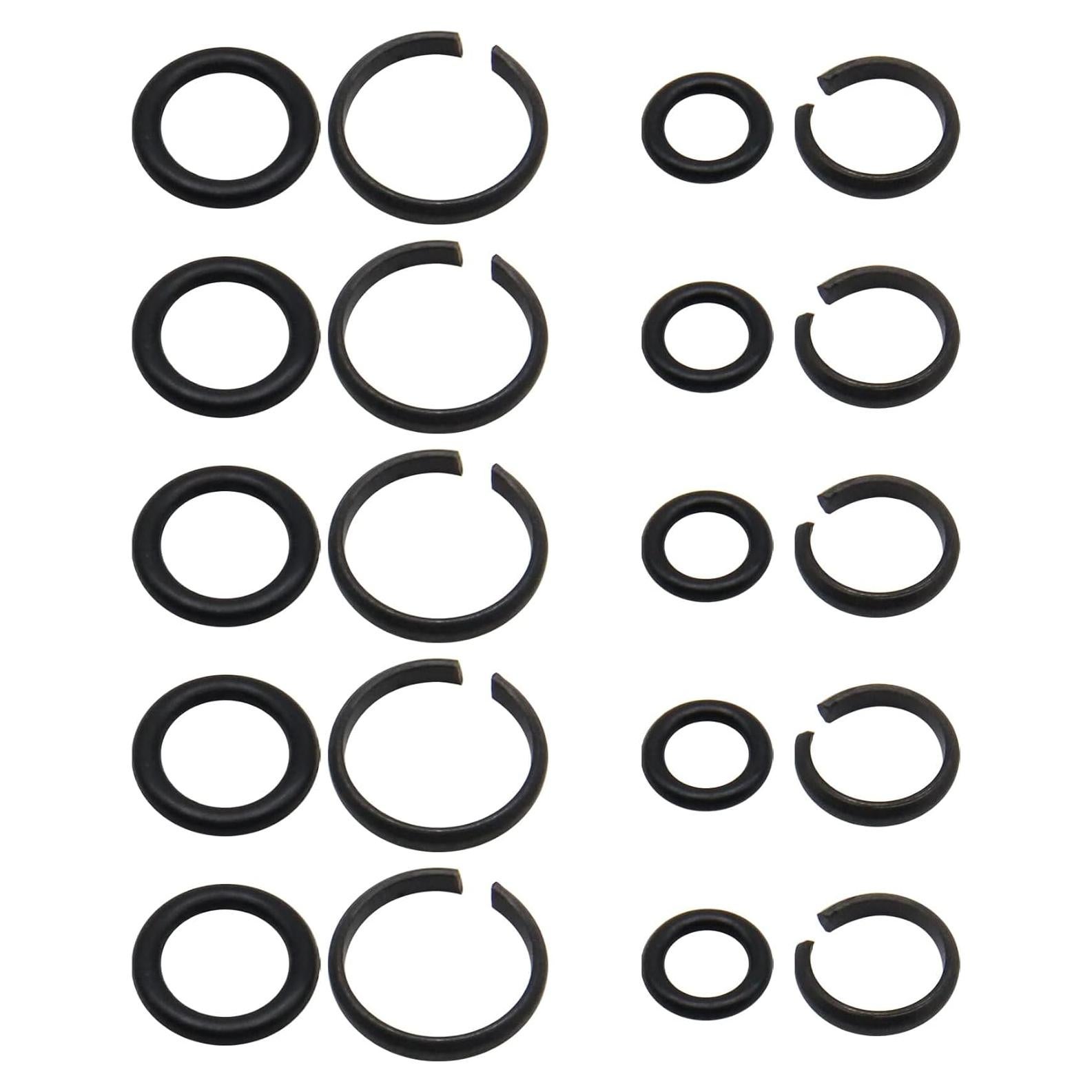 10 Anillos de Retención RURBRIN para Llave de Impacto 1/2" y 3/8"