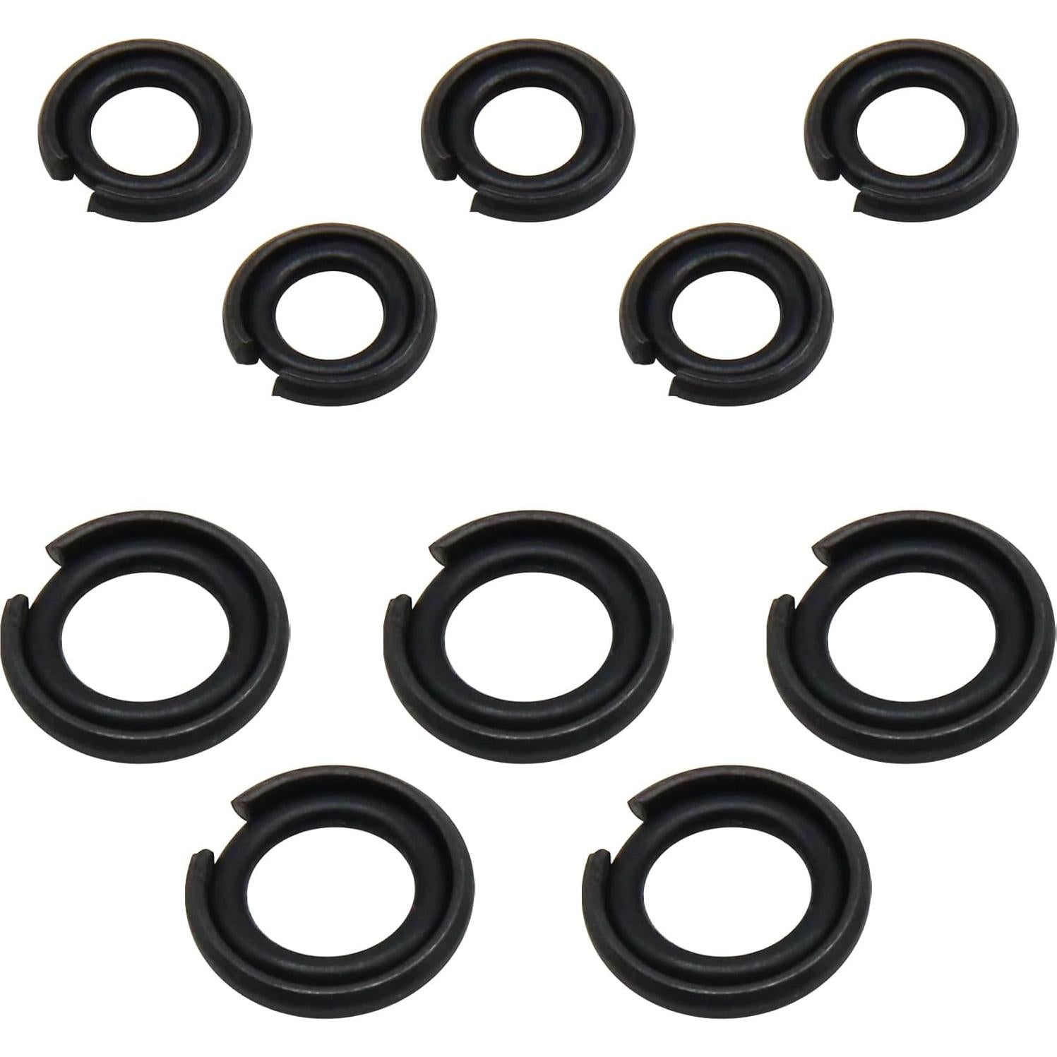 10 Anillos de Retención RURBRIN para Llave de Impacto 1/2" y 3/8"